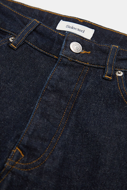 İndigo Tapered Erkek Jean Pantolon 3