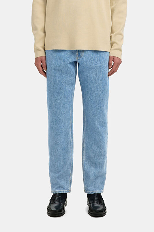 Light Blue Tapered Fit Men's Jeans 2