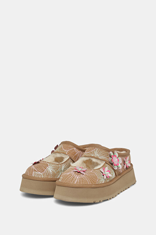 Bea Mary Jane Meadow Tan Women's Slippers 2