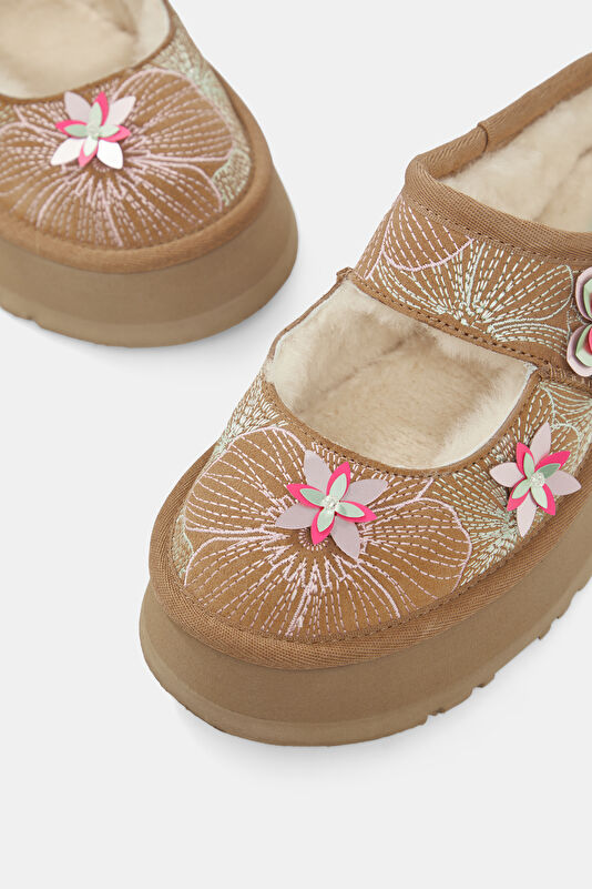 Bea Mary Jane Meadow Tan Women's Slippers 4