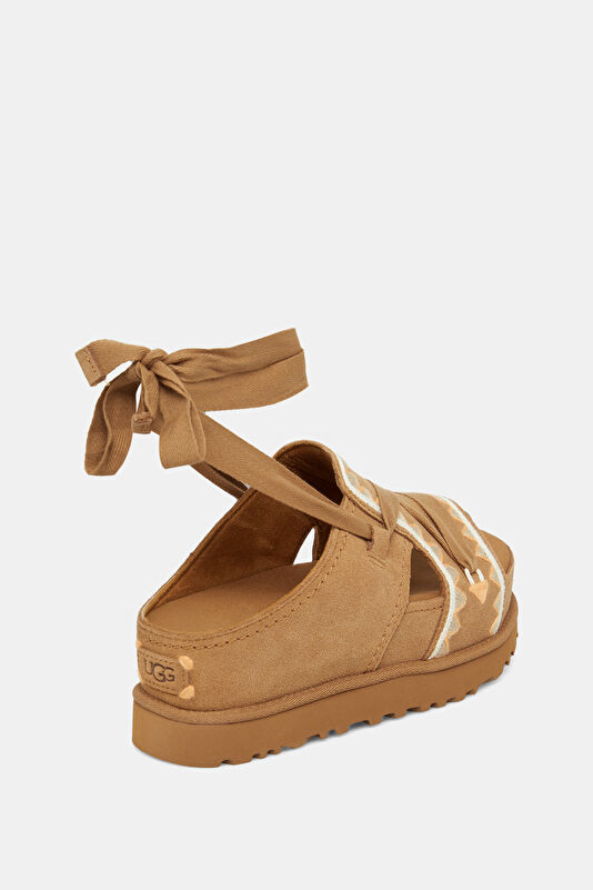Goldenstar Hi Artistitch Tan Women's Sandals 3