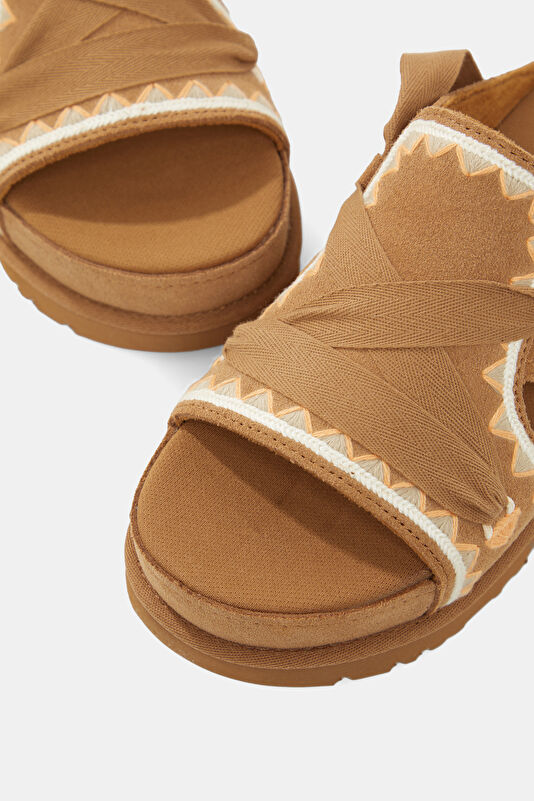 Goldenstar Hi Artistitch Tan Women's Sandals 4