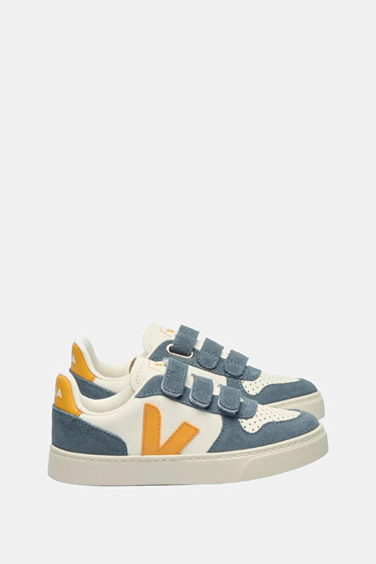 Small V-10 White Boys' Sneakers