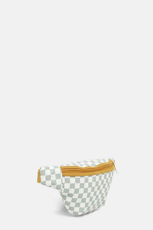 Graff Embossed Cream Check Savvy Gri Çanta 2