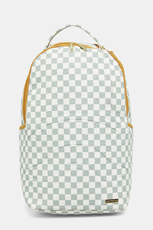 Graff Embossed Cream Check Krem Çanta