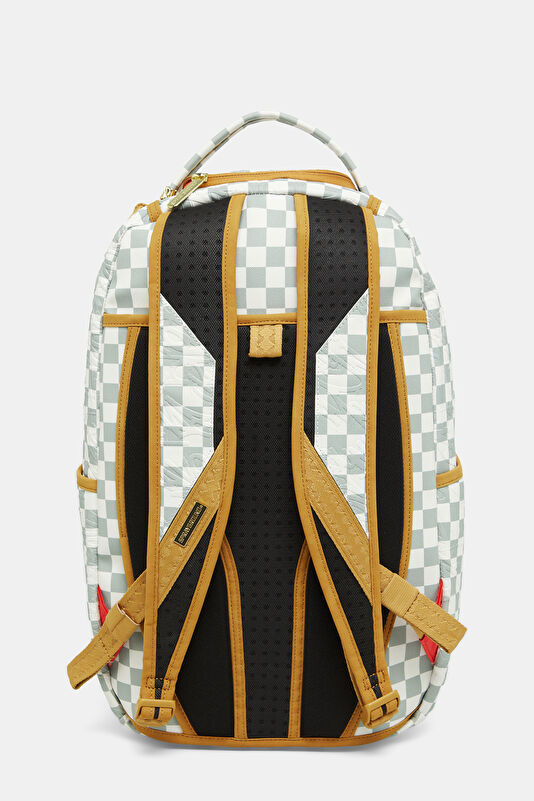 Graff Embossed Cream Check Krem Çanta 3