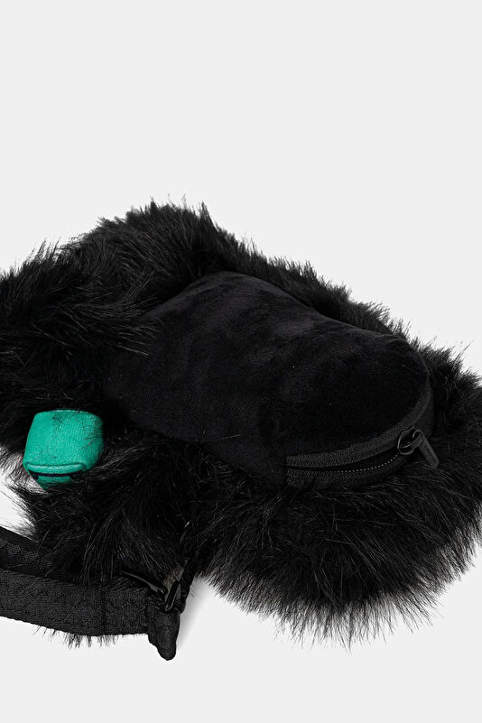 Fur Cray Black Bear Cub Black Bag 3