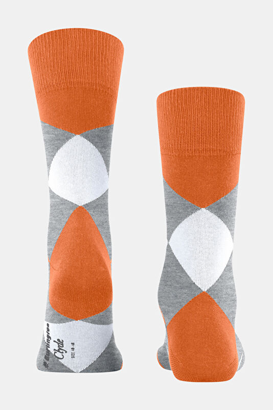 Orange Patterned Socks 4