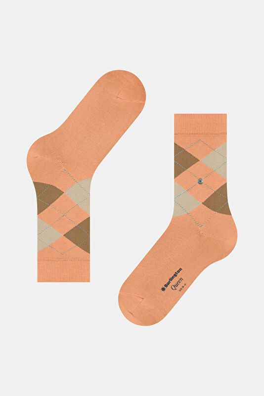 Orange Beige Socks 4