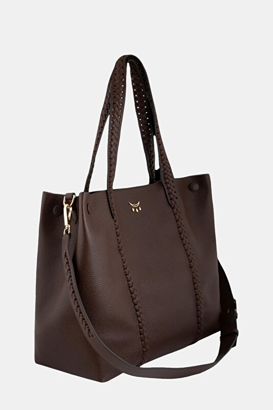 Dark Brown Leather Bag 2