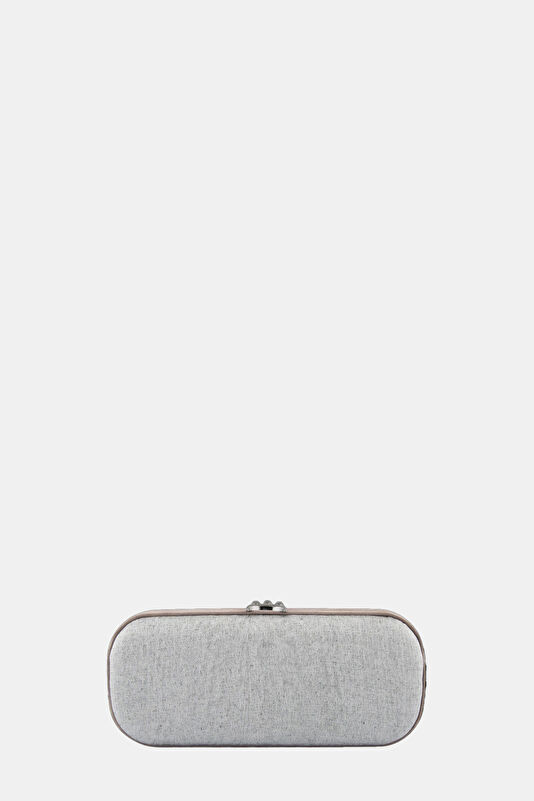 Silver Satin Bag