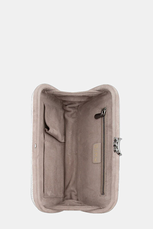 Silver Satin Bag 3