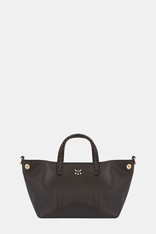Mini Hemithea Dark Brown Leather Bag