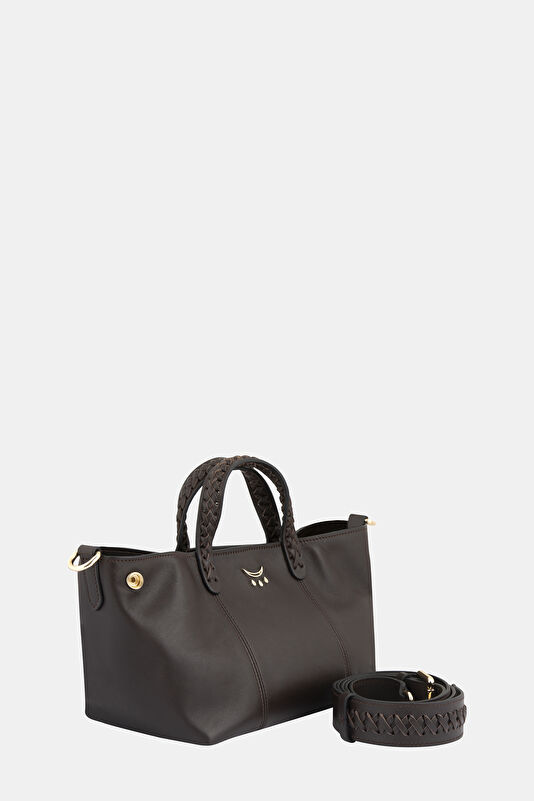 Mini Hemithea Dark Brown Leather Bag 4