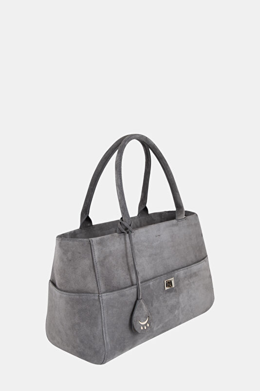 Grey Suede Bag 2