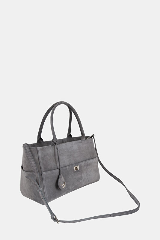 Grey Suede Bag 3