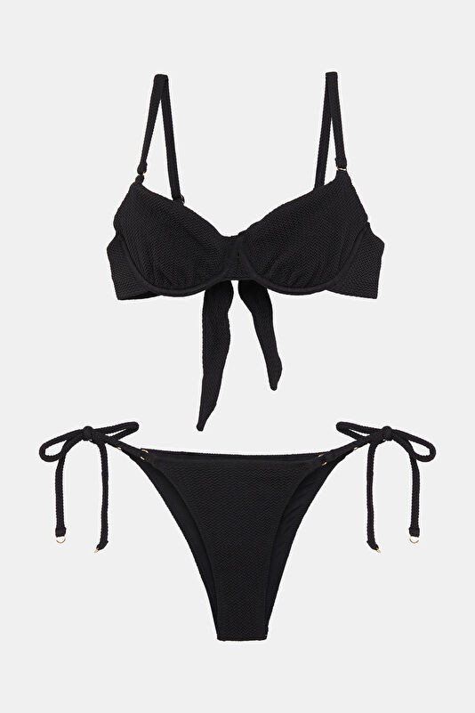 Siyah Desenli Kadın Bikini