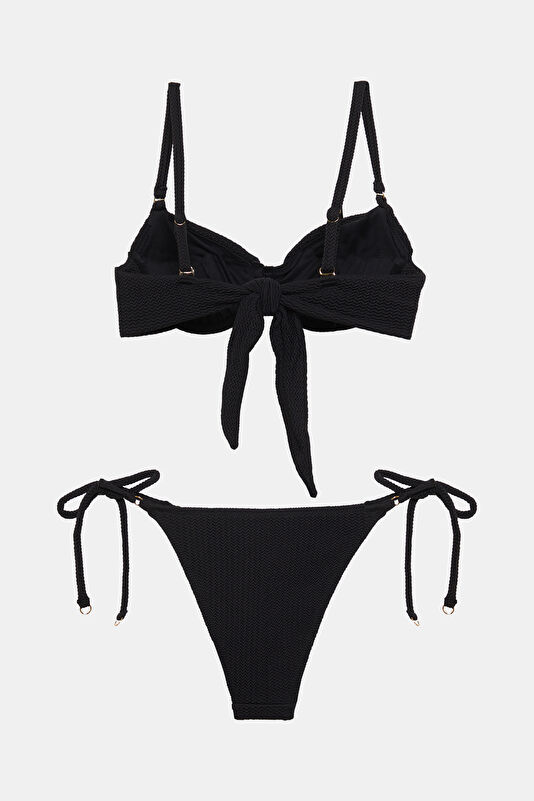 Siyah Desenli Kadın Bikini 2