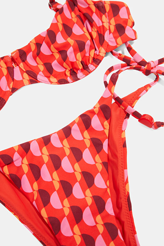 Kırmızı Desenli Kadın Bikini 4