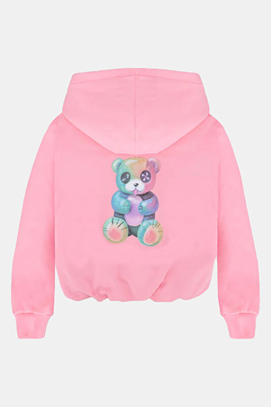 Çok Renkli Bisiklet Yaka Çocuk Sweatshirt 2