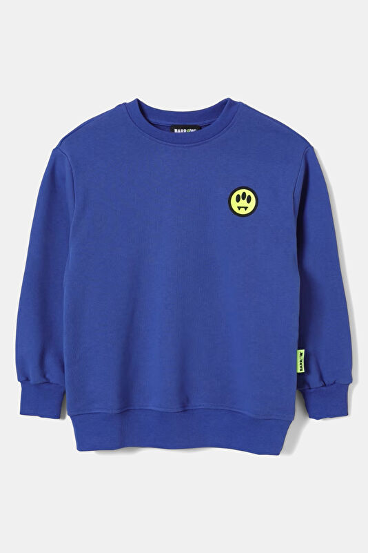 Mavi Kapuşonlu Çocuk Sweatshirt