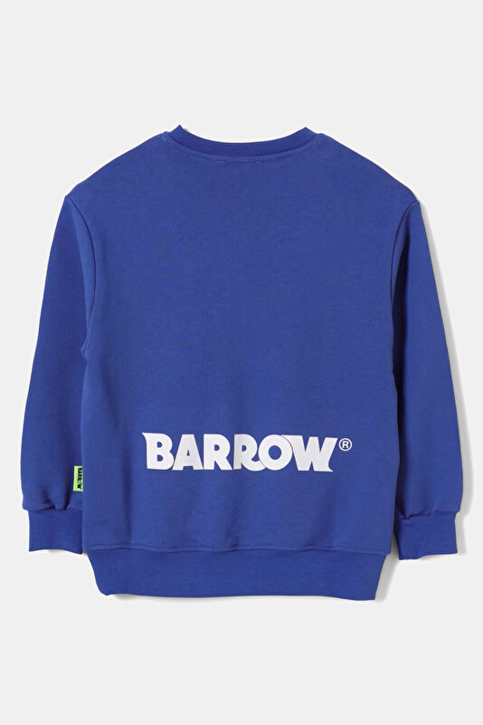 Mavi Kapuşonlu Çocuk Sweatshirt 2