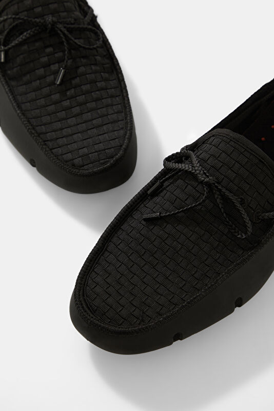 The Woven Driver Black Men's Shoes 4