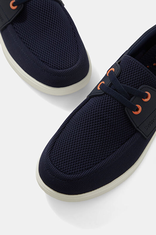 Breeze Navy Men's Boat Shoe 4