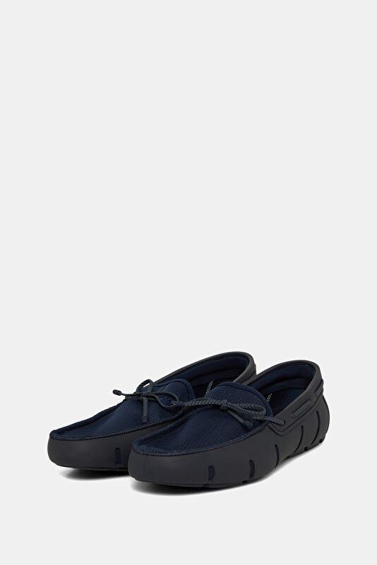 Braided Lace Loafer Navy Men's Shoes 2