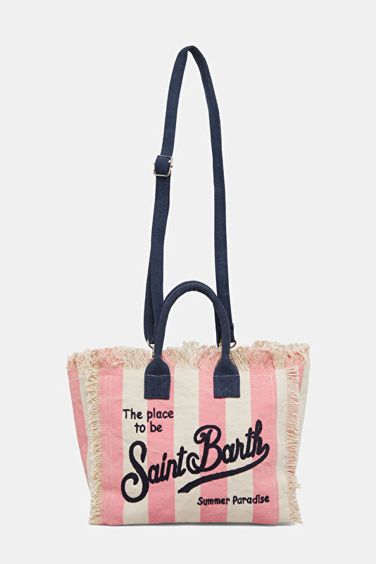 Pink Striped Pattern Bag 2