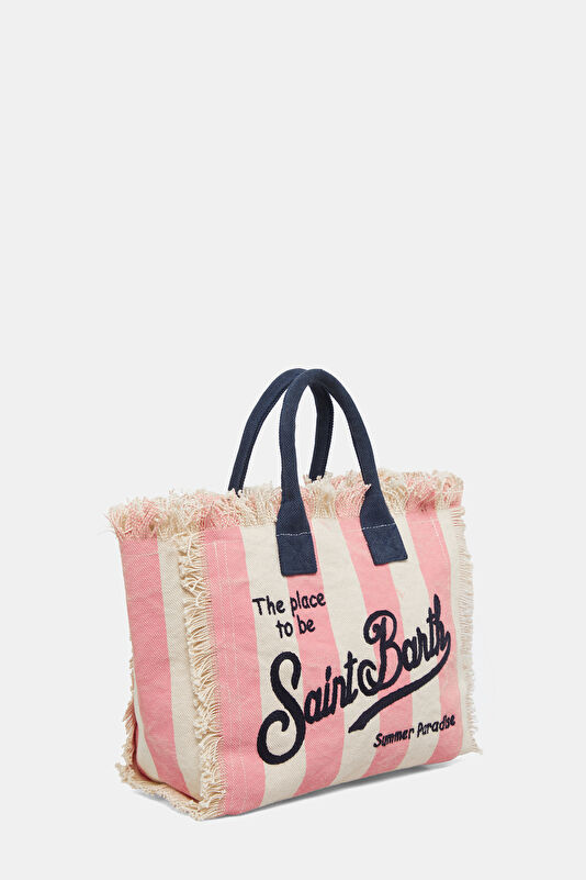 Pink Striped Pattern Bag 3