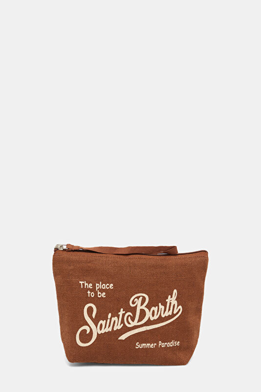 Aline Linen Brown Bag