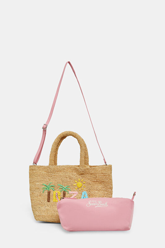 Raffia Beach Mid Beige Bag