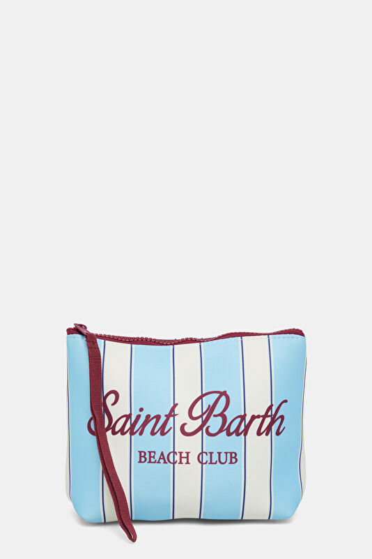 Aline Light Blue Striped Pattern Bag