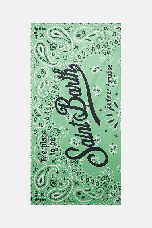 Light Green Patterned Women's Towel 3
