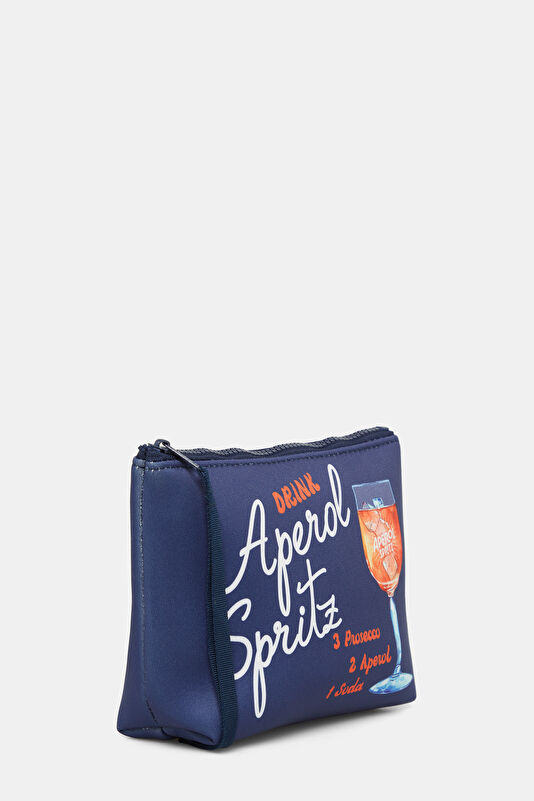 Aline Navy Blue Patterned Bag 2