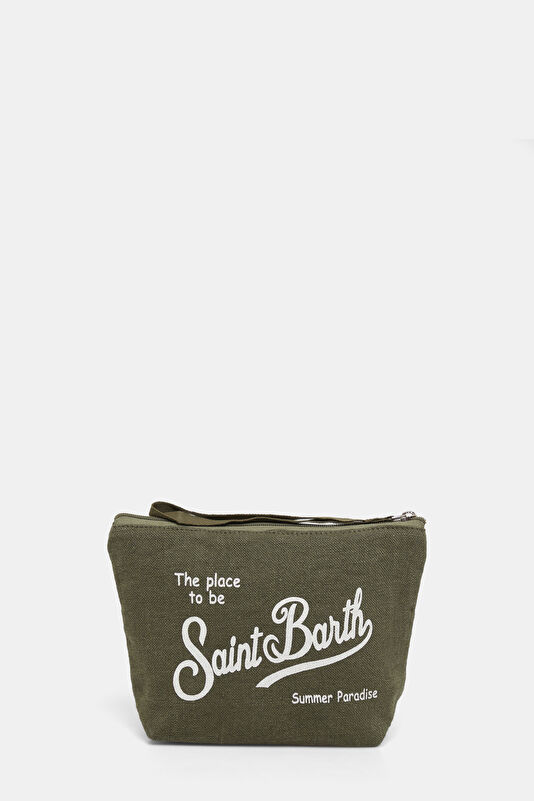 Aline Linen Khaki Bag 3