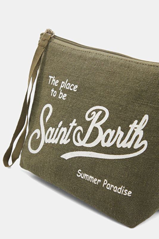 Aline Linen Khaki Bag 4