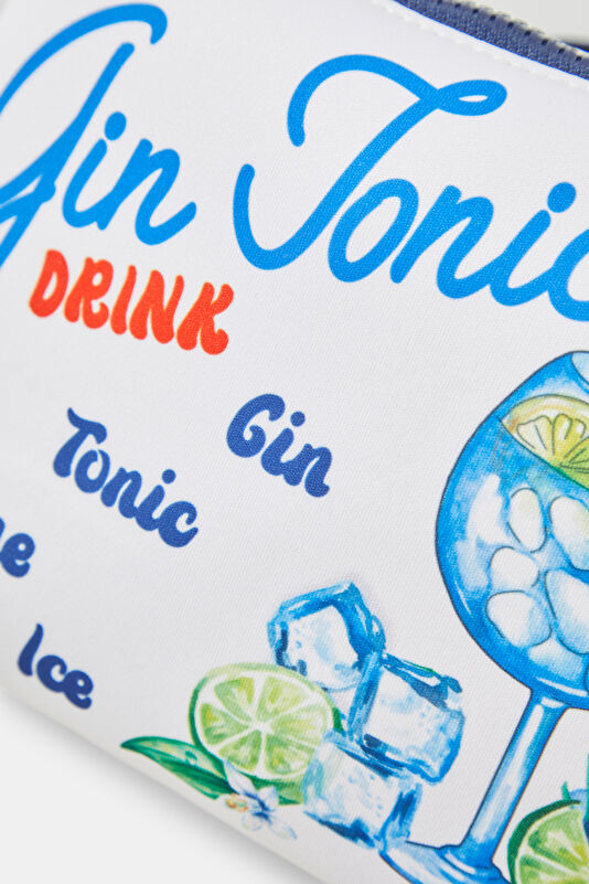 Aline Drink Gin 01N Beyaz Desenli Çanta 4