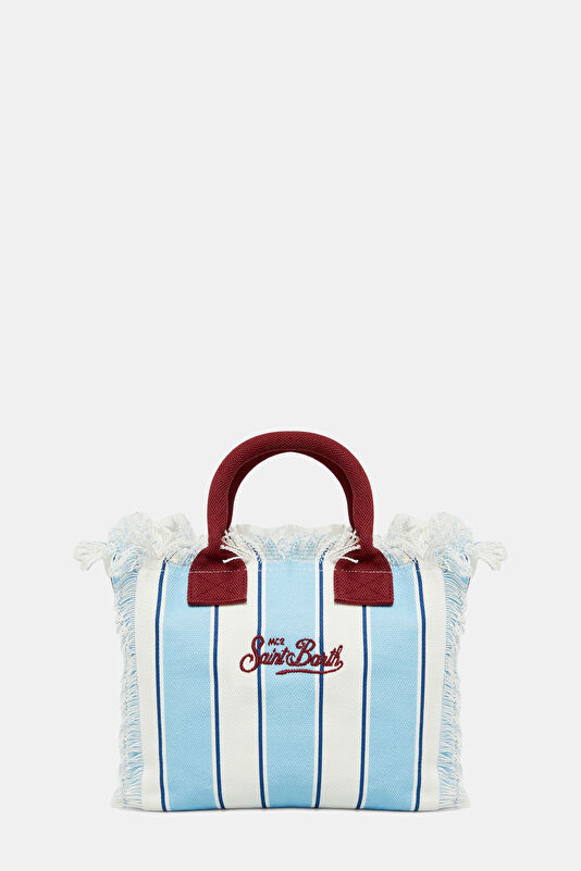 Light Blue Striped Bag 2