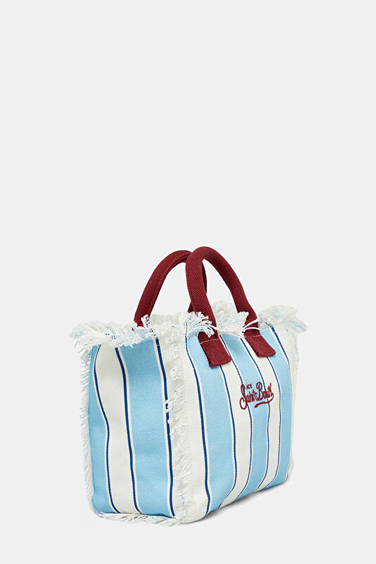 Light Blue Striped Bag 3