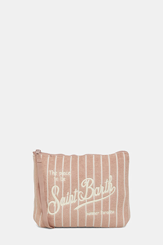 Aline Sponge Powder Striped Patterned Bag