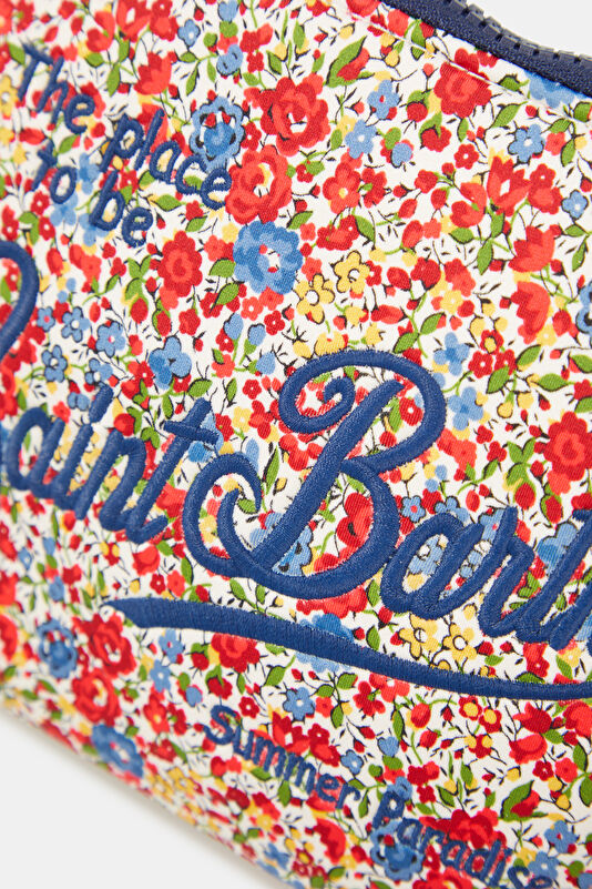 Aline Dark Pink Floral Patterned Bag 4
