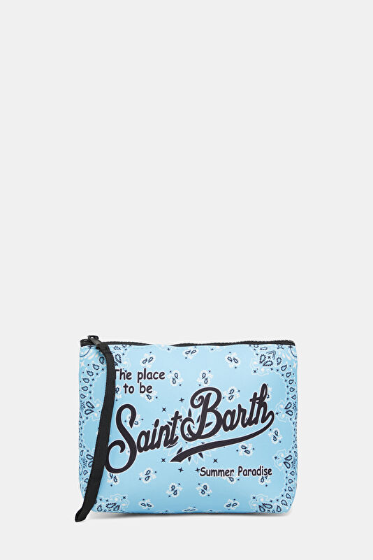 Light Blue Patterned Bag