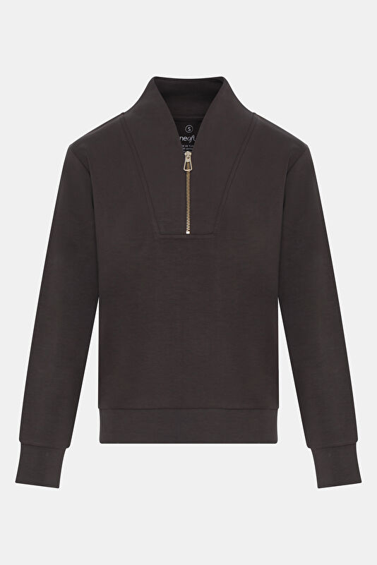 Kahve Kadın Sweatshirt