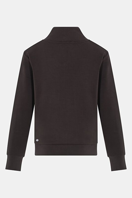 Kahve Kadın Sweatshirt 2