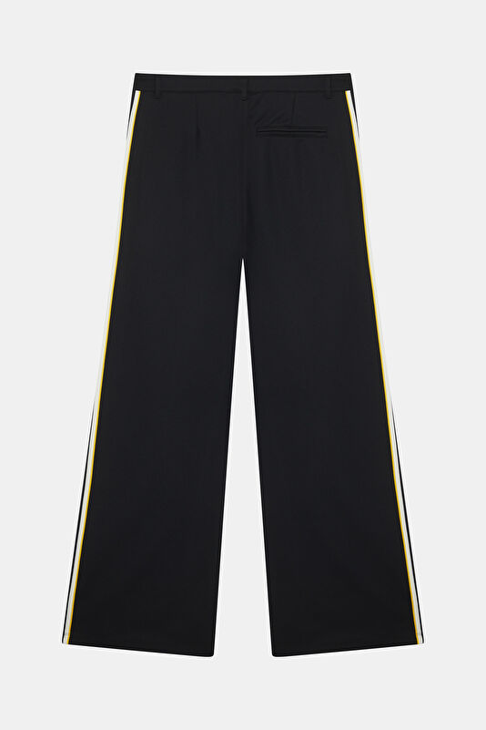 Siyah Wide Leg Kadın Kadın Pantolon 2