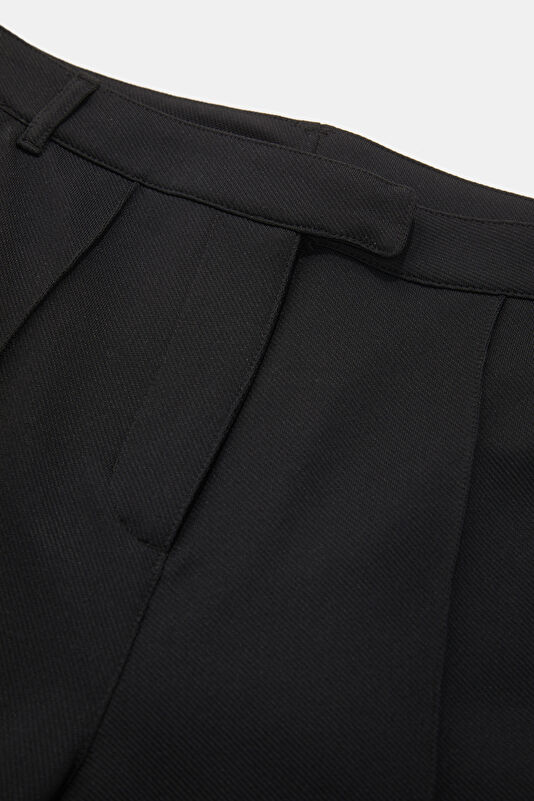 Siyah Wide Leg Kadın Kadın Pantolon 3