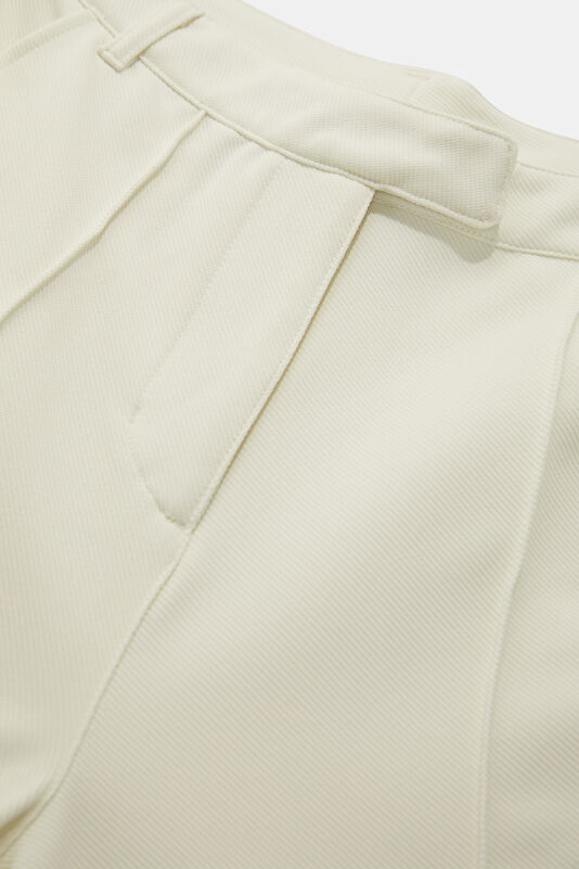 White and Black Loose Fit Women's Pants 3