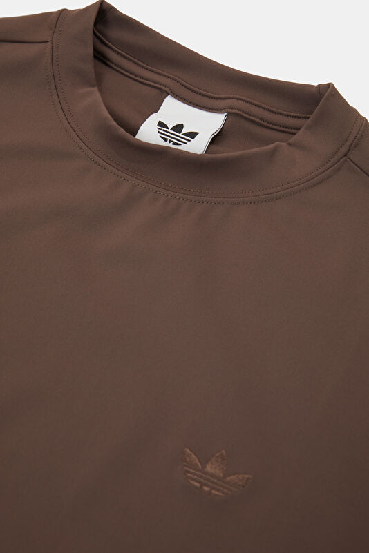 Koyu Kahve Dik Yaka Kadın T-Shirt 3